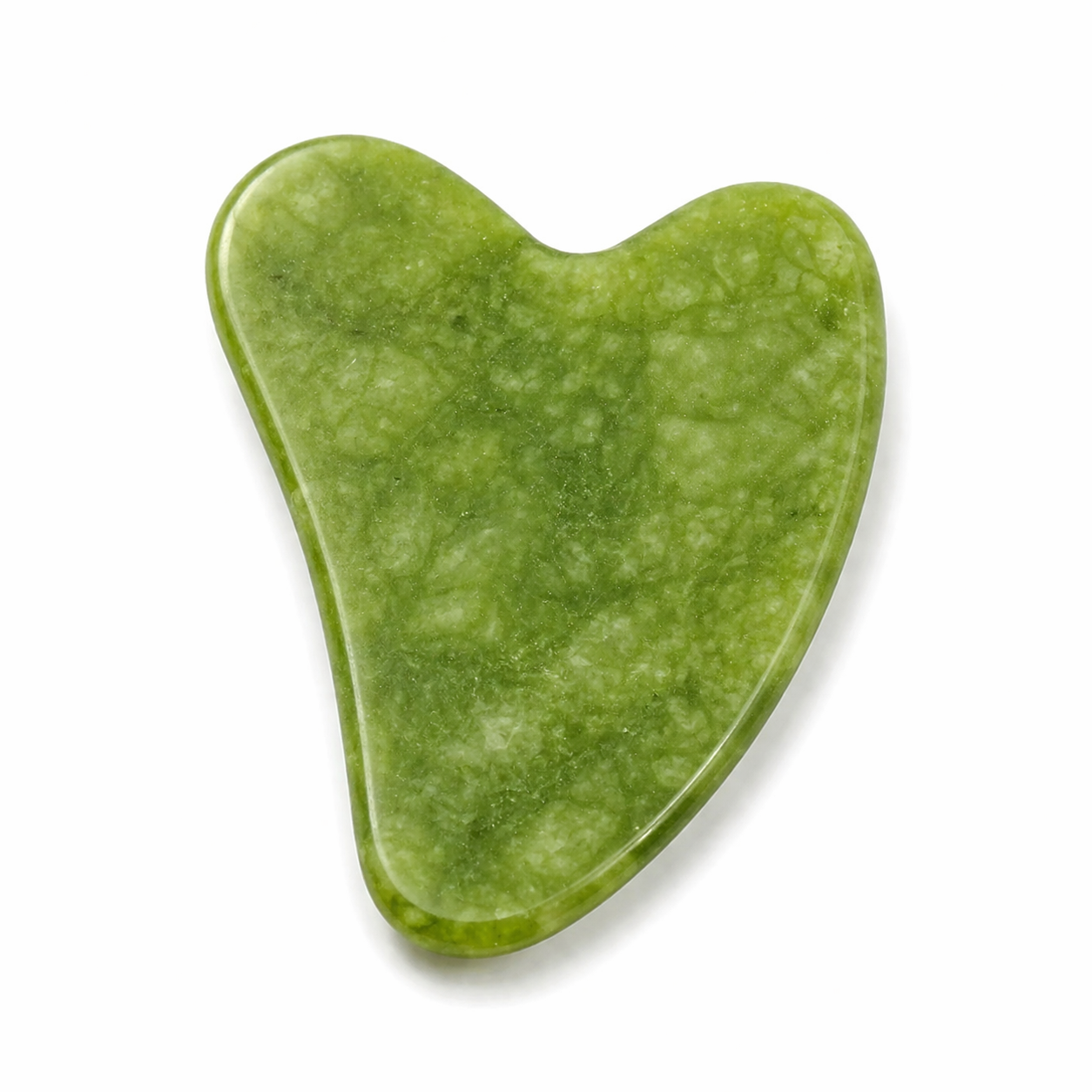 Gua Sha Sculptant en Jade Verte — Drainer, Déstresser & Raffermir en 10 min
